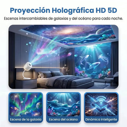 ⏰️Último día de promoción🔥 - Proyector de luz nocturna - Proyector holográfico de estrellas inteligente🌌